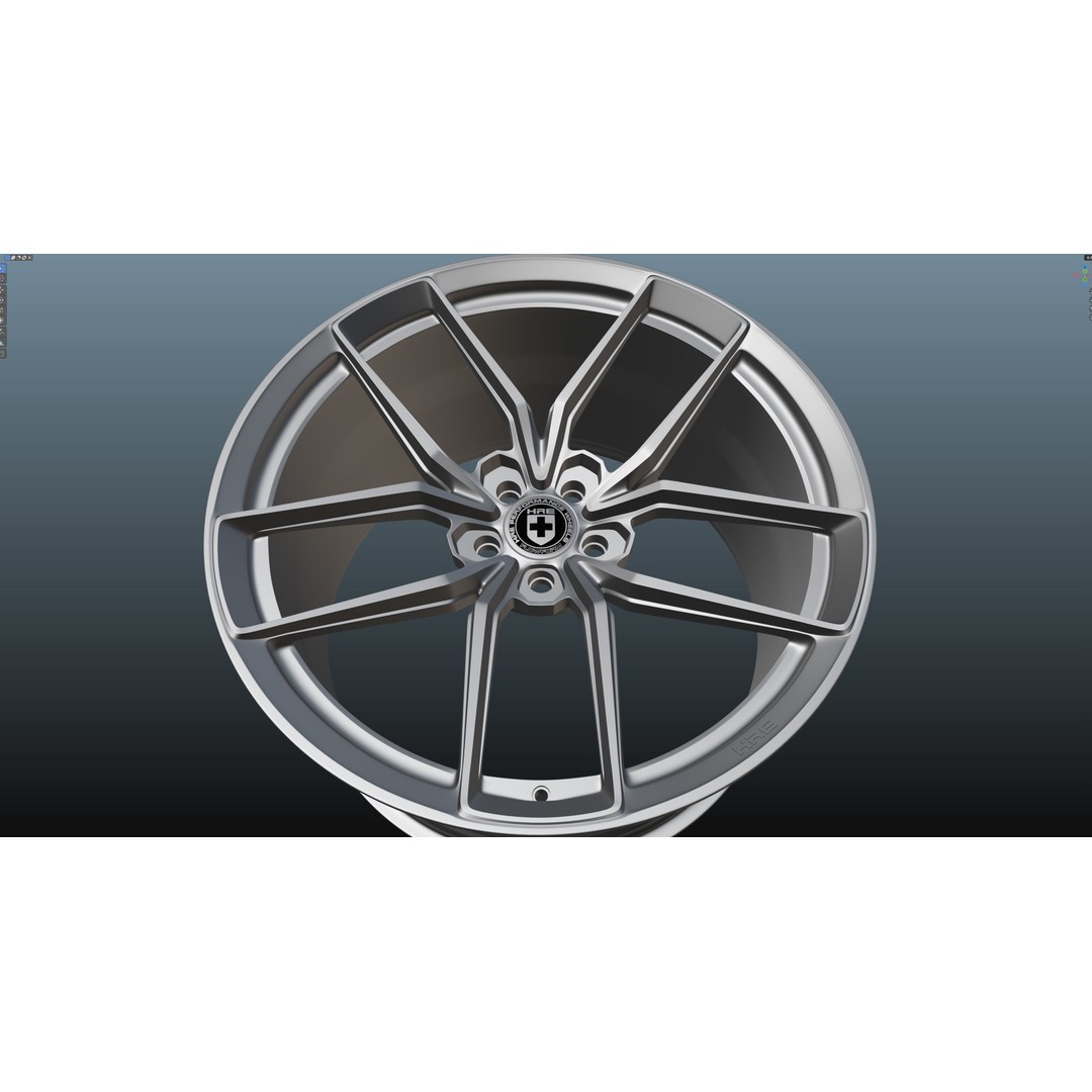 HRE FF21 3D Model – Low Poly Vehicle Wheel, PBR Textures, FBX - View 18