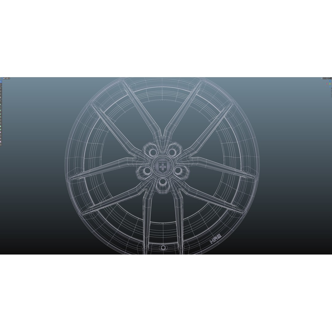 HRE FF21 3D Model – Low Poly Vehicle Wheel, PBR Textures, FBX - View 19