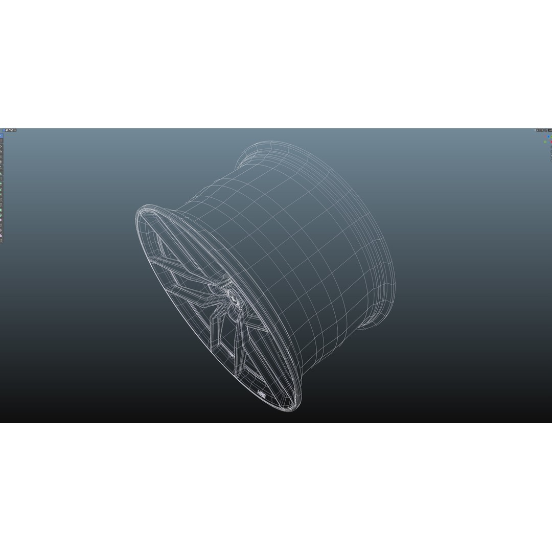 HRE FF21 3D Model – Low Poly Vehicle Wheel, PBR Textures, FBX - View 21