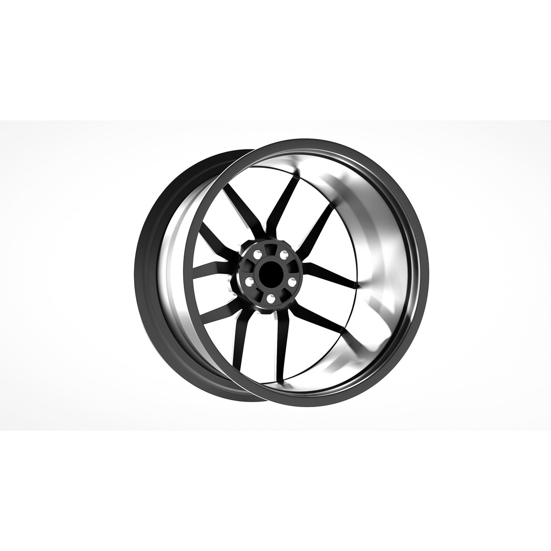 HRE FF21 3D Model – Low Poly Vehicle Wheel, PBR Textures, FBX - View 6