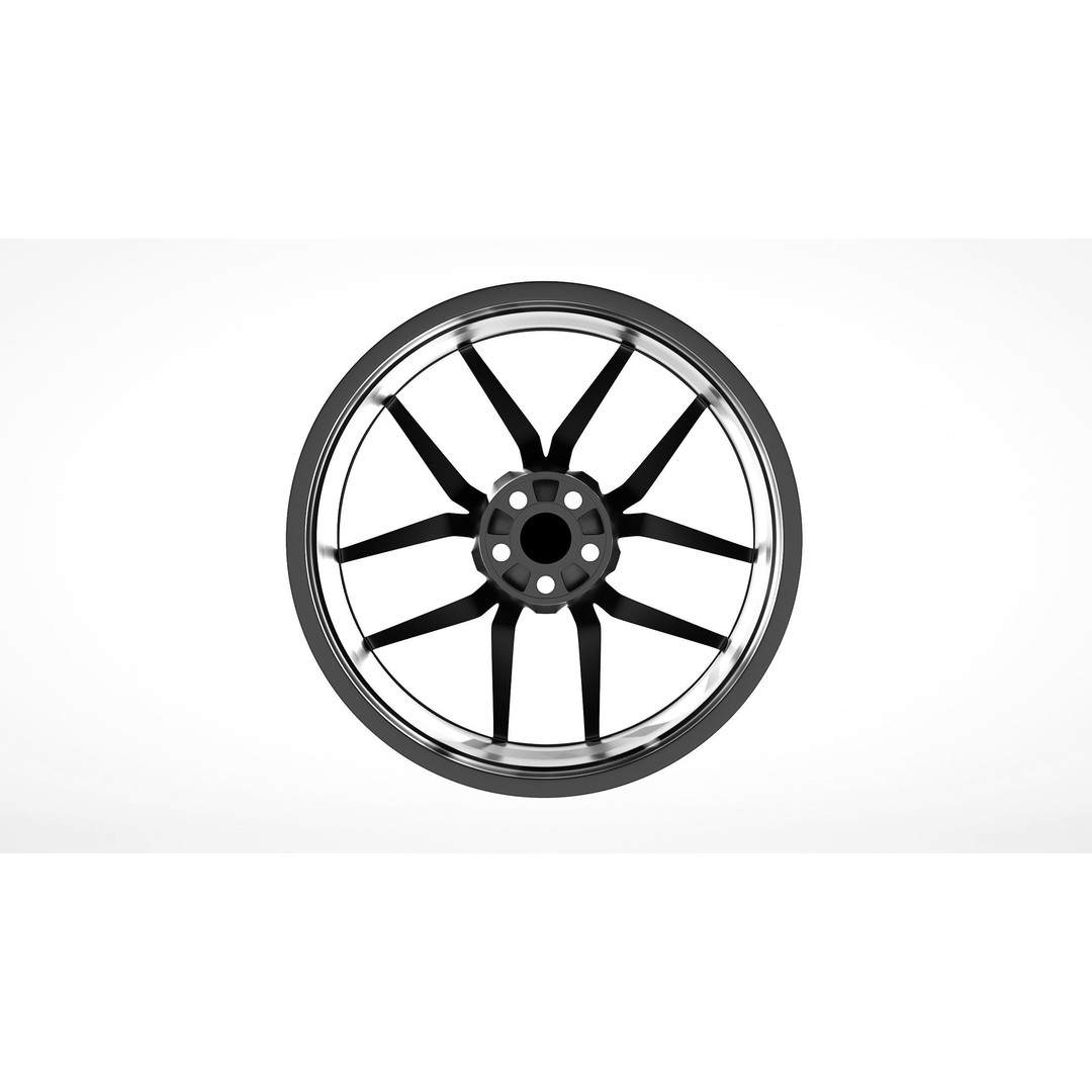 HRE FF21 3D Model – Low Poly Vehicle Wheel, PBR Textures, FBX - View 7