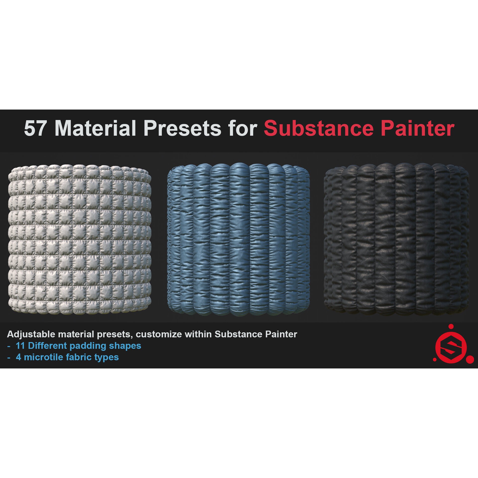 Spacecraft Insulation Tiling Textures - PBR Materials 3D Model - View 7