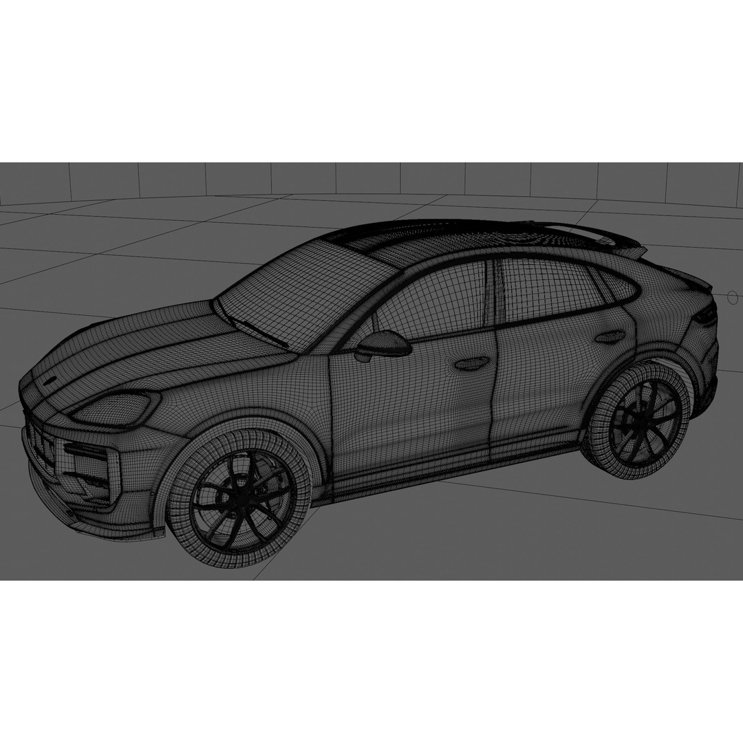 Porsche Cayenne Turbo GT 2024 3D Model – High Poly Rigged Asset, Blender, FBX, OBJ