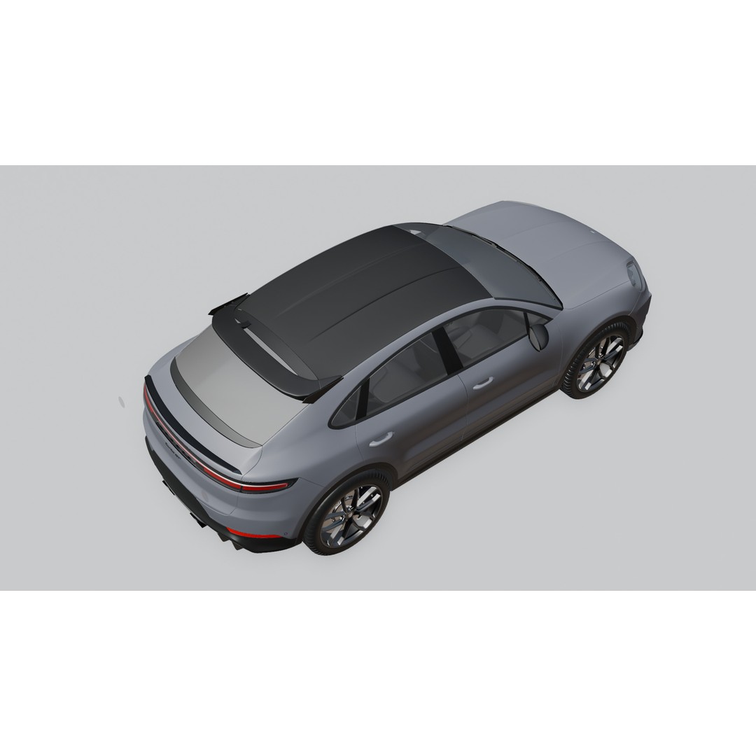 Porsche Cayenne Turbo GT 2024 3D Model – High Poly Rigged Asset, Blender, FBX, OBJ - View 10