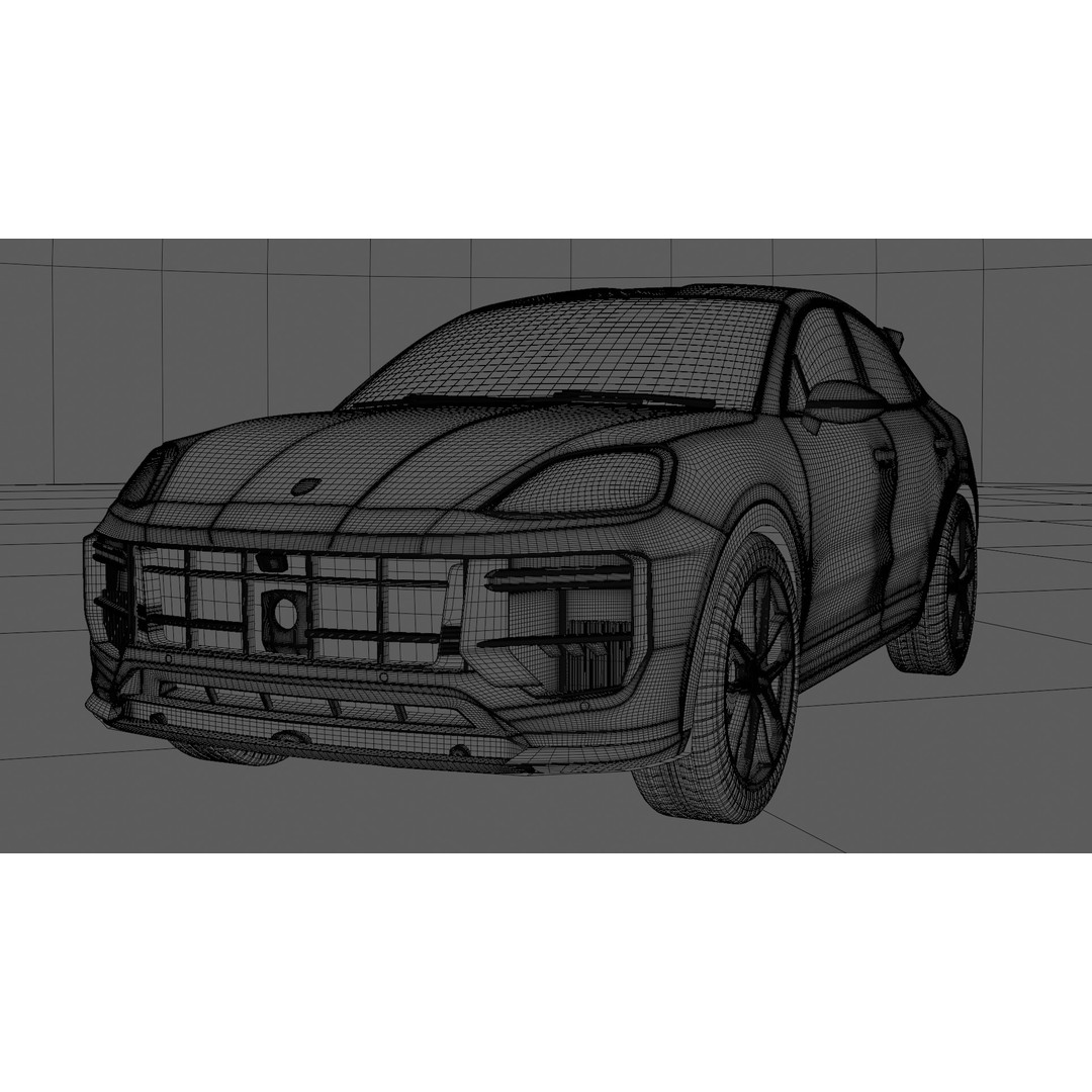Porsche Cayenne Turbo GT 2024 3D Model – High Poly Rigged Asset, Blender, FBX, OBJ - View 11