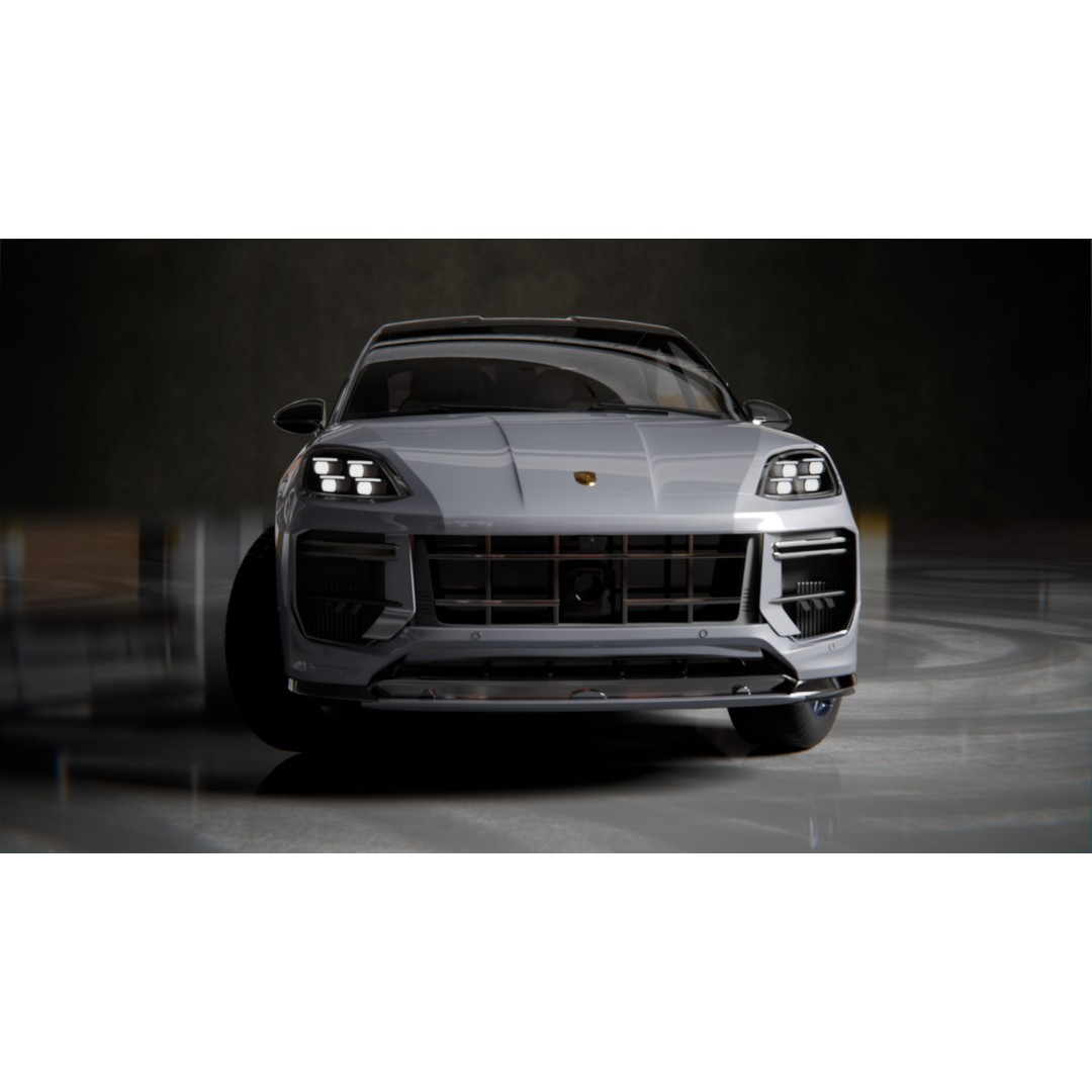Porsche Cayenne Turbo GT 2024 3D Model – High Poly Rigged Asset, Blender, FBX, OBJ - View 3