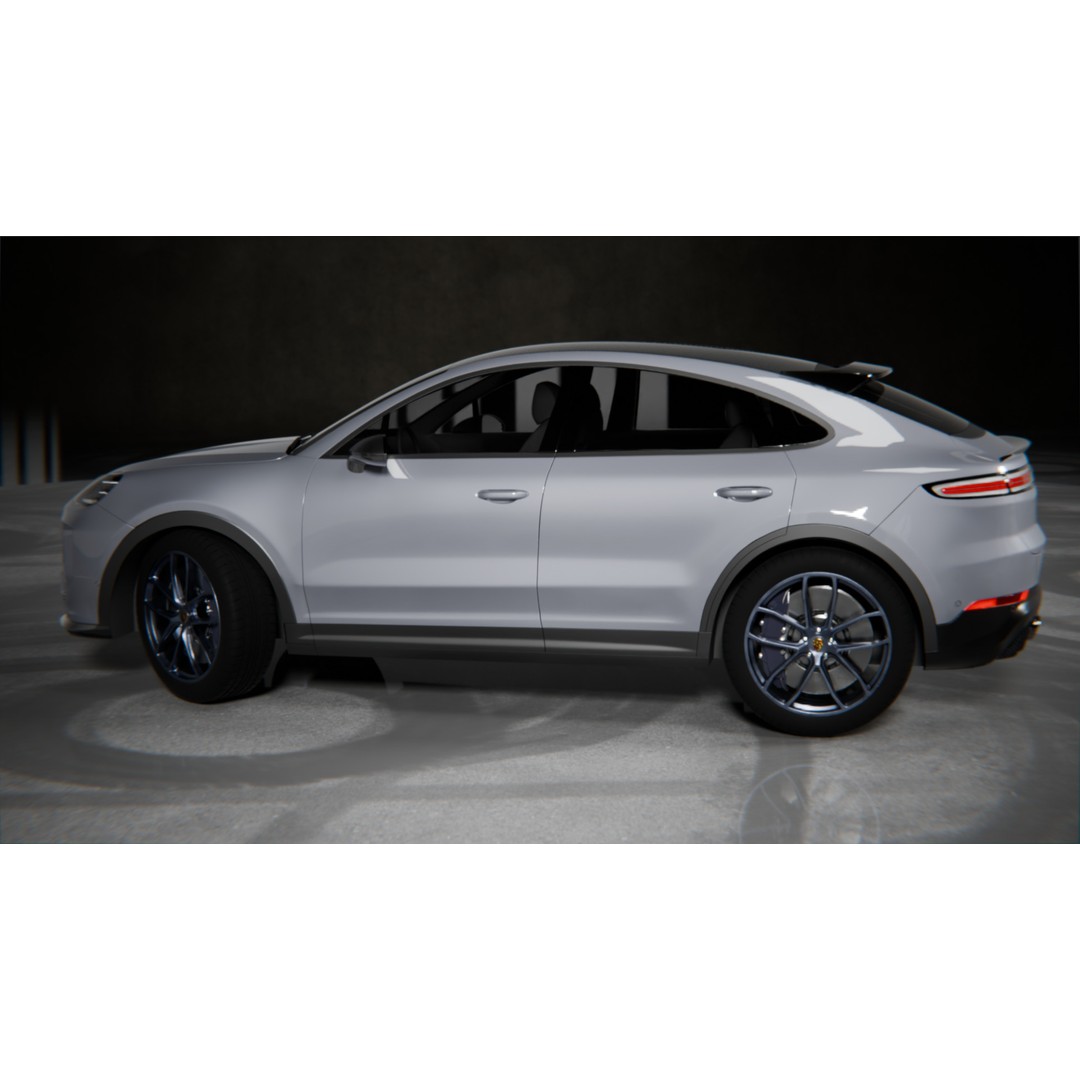Porsche Cayenne Turbo GT 2024 3D Model – High Poly Rigged Asset, Blender, FBX, OBJ - View 5