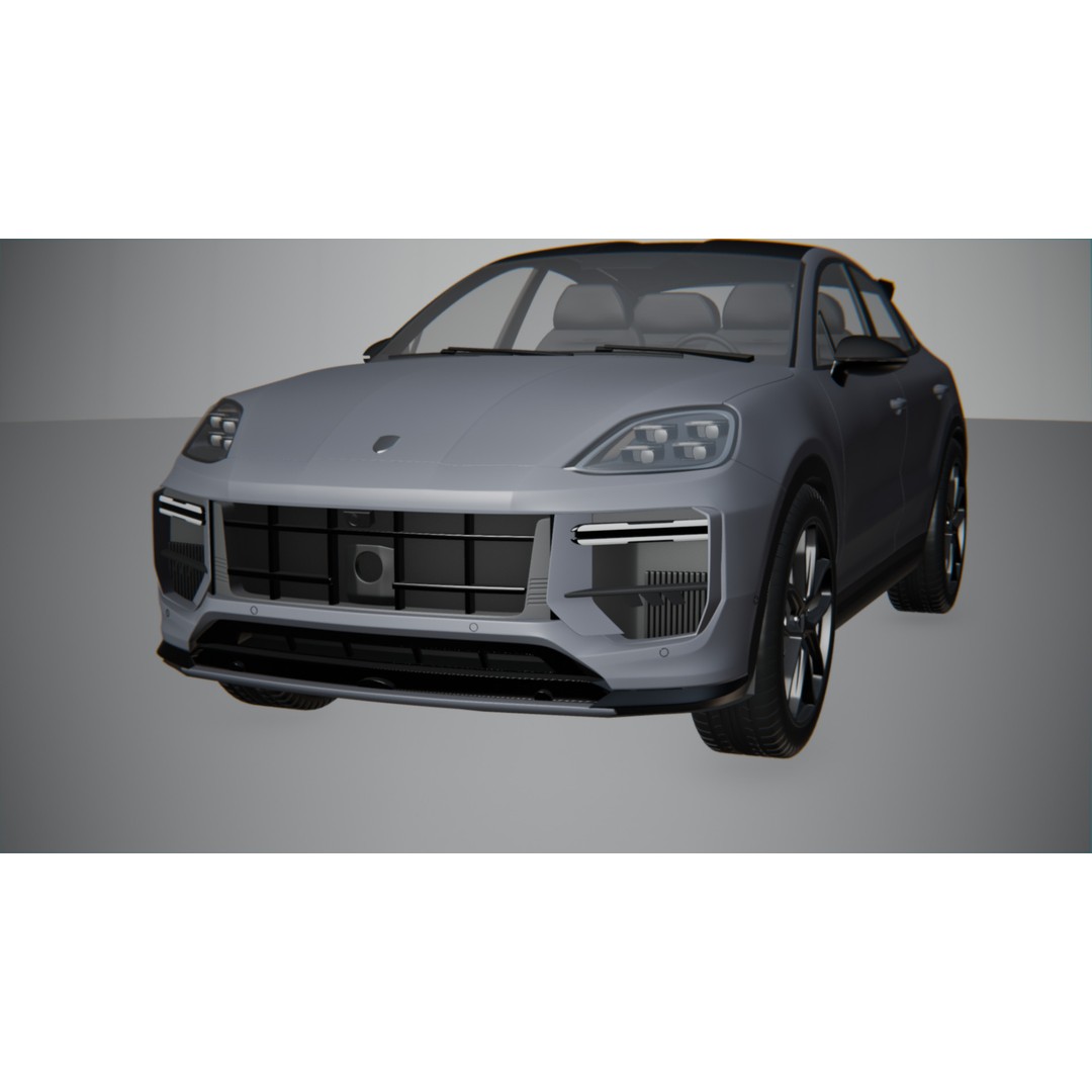 Porsche Cayenne Turbo GT 2024 3D Model – High Poly Rigged Asset, Blender, FBX, OBJ - View 8