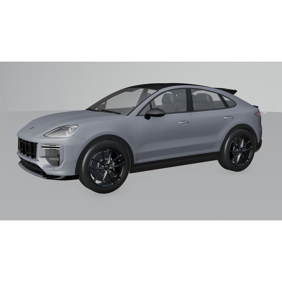 Porsche Cayenne Turbo GT 2024 3D Model – High Poly Rigged Asset, Blender, FBX, OBJ - View 9