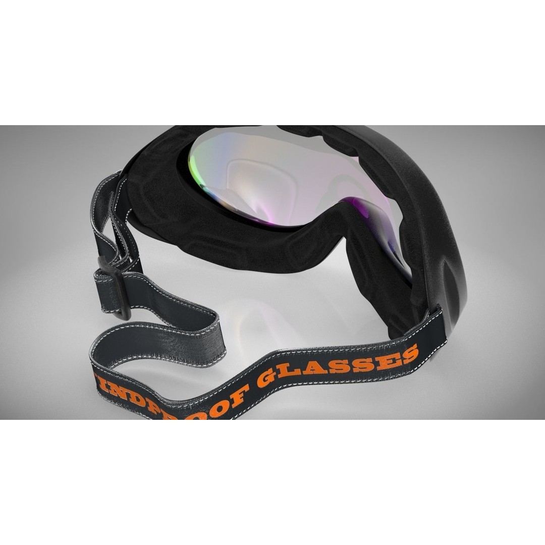 Windproof Sport Glasses 3D Model – High Poly PBR Textured, FBX - View 13