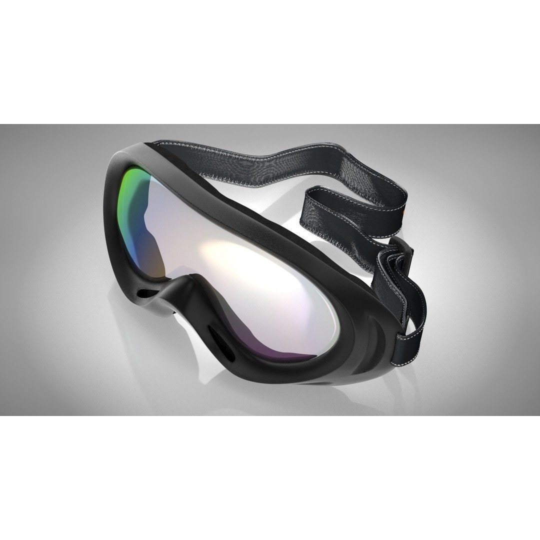 Windproof Sport Glasses 3D Model – High Poly PBR Textured, FBX - View 3