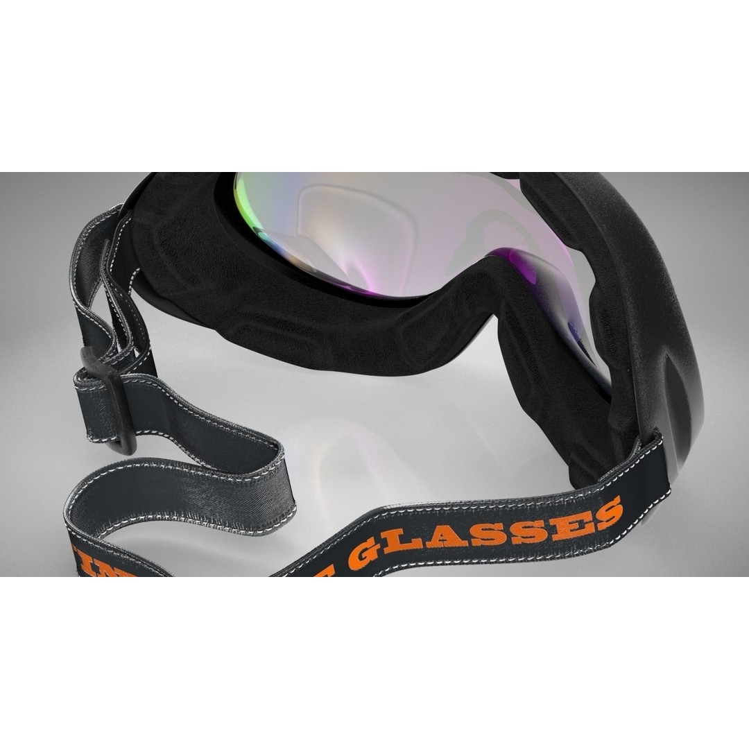 Windproof Sport Glasses 3D Model – High Poly PBR Textured, FBX - View 7