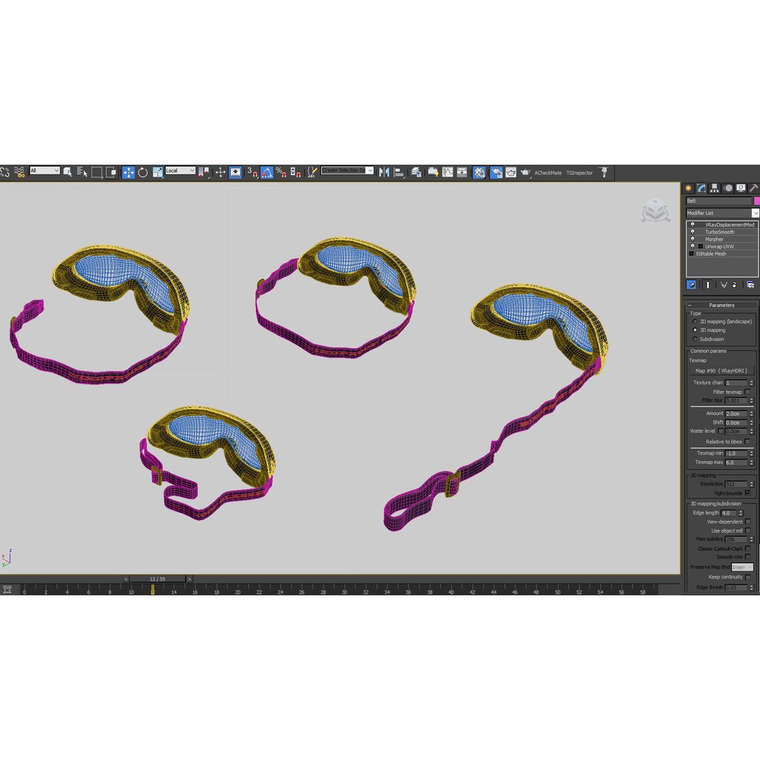 Windproof Sport Glasses 3D Model – High Poly PBR Textured, FBX - View 8