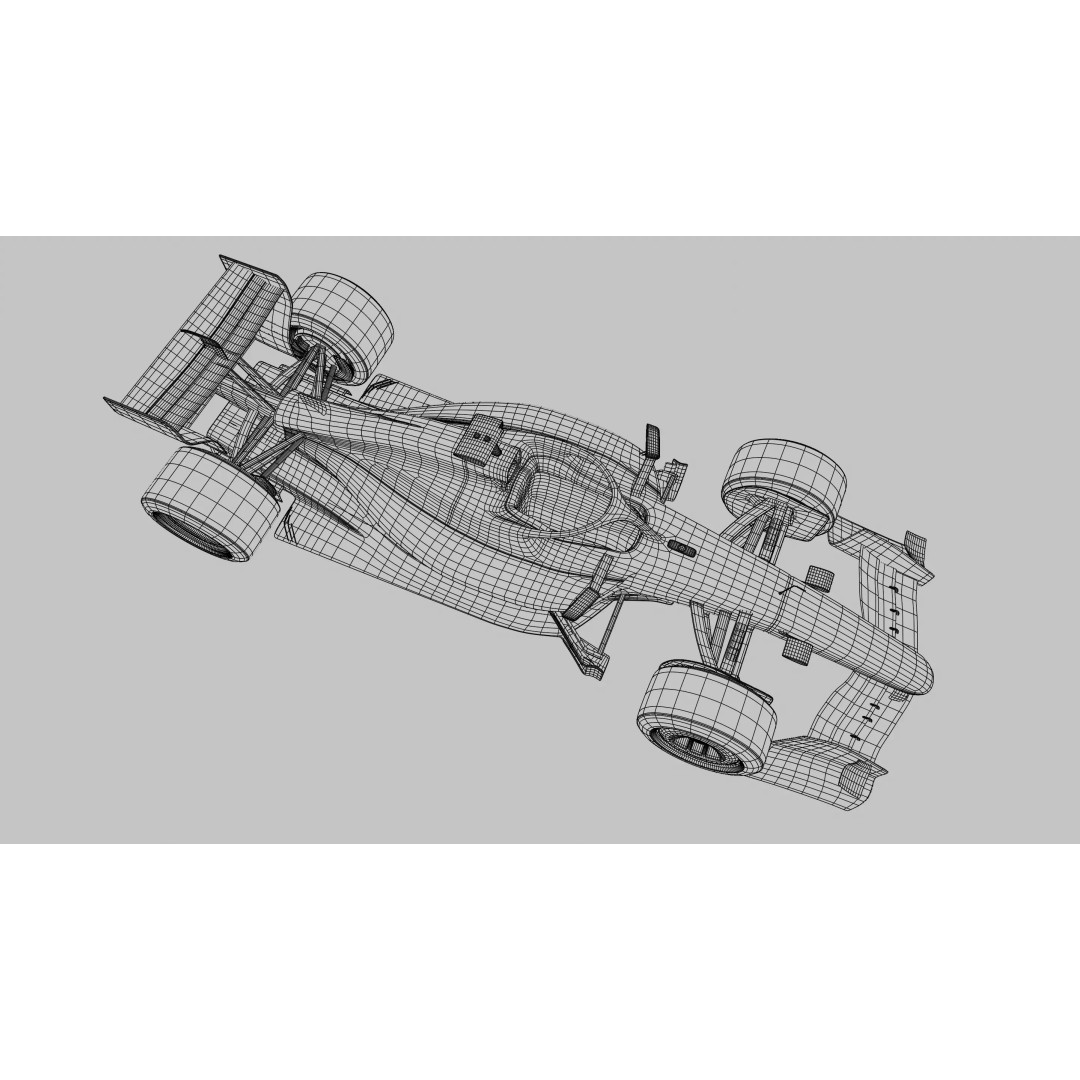 2026 Audi F1 Showcar 3D Model – Low Poly Racing Asset, PBR, FBX - View 10