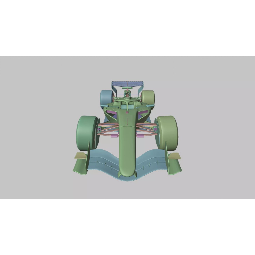 2026 Audi F1 Showcar 3D Model – Low Poly Racing Asset, PBR, FBX - View 11