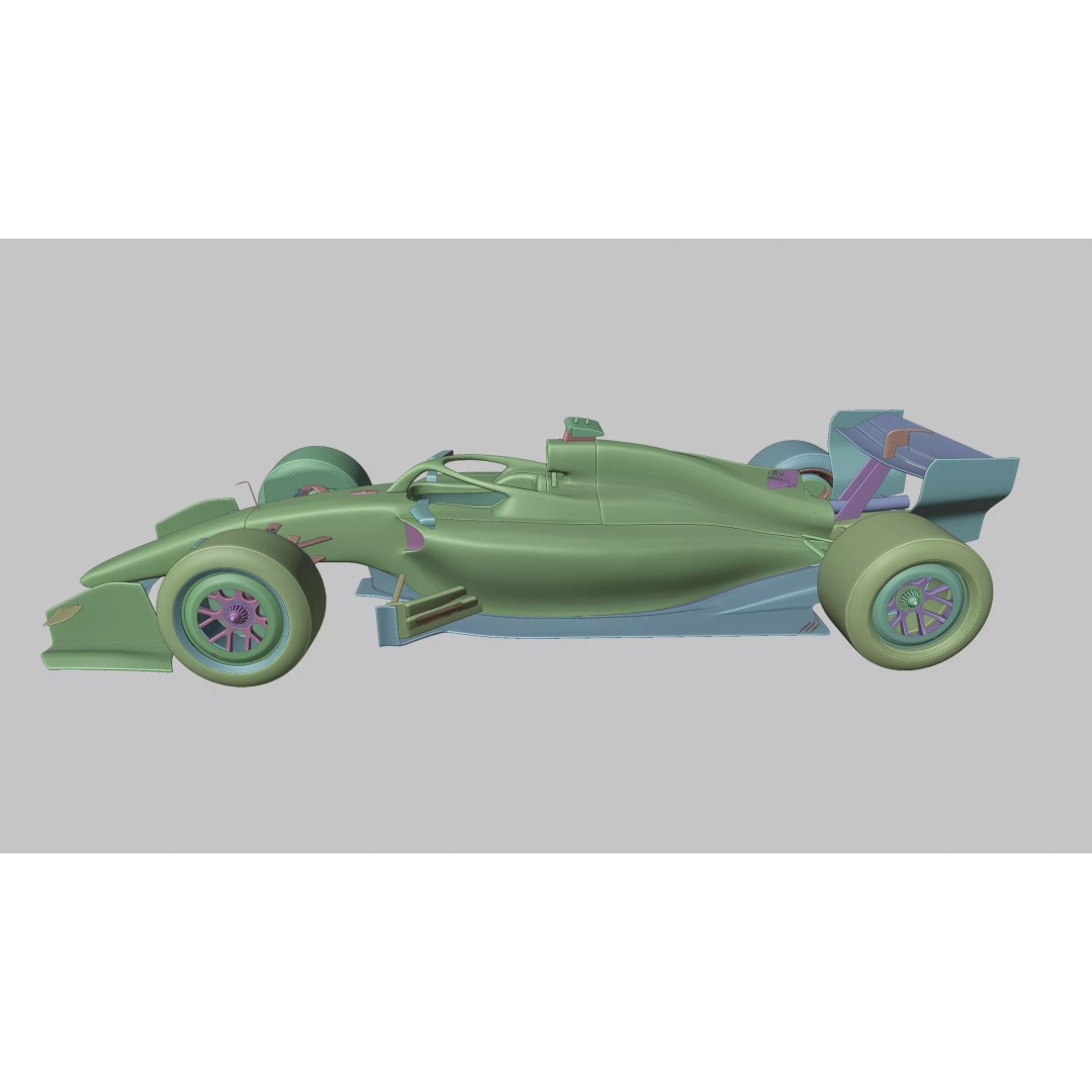 2026 Audi F1 Showcar 3D Model – Low Poly Racing Asset, PBR, FBX - View 12