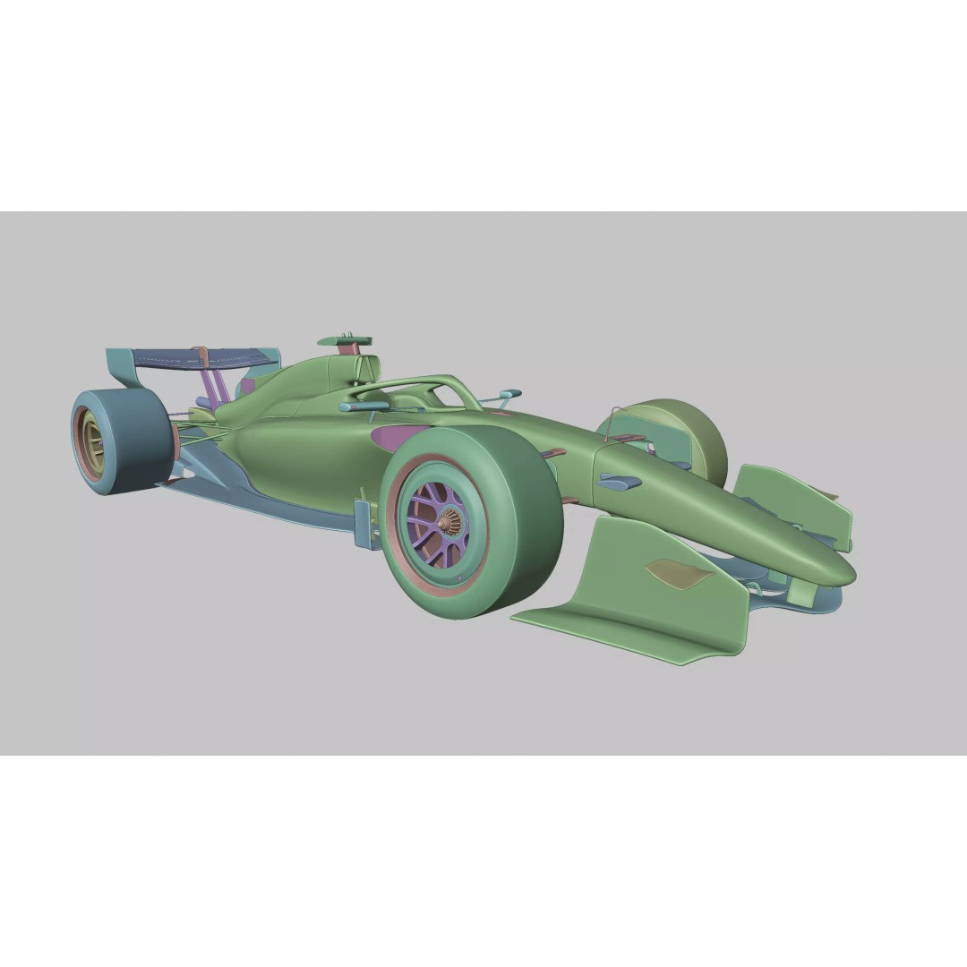 2026 Audi F1 Showcar 3D Model – Low Poly Racing Asset, PBR, FBX - View 13