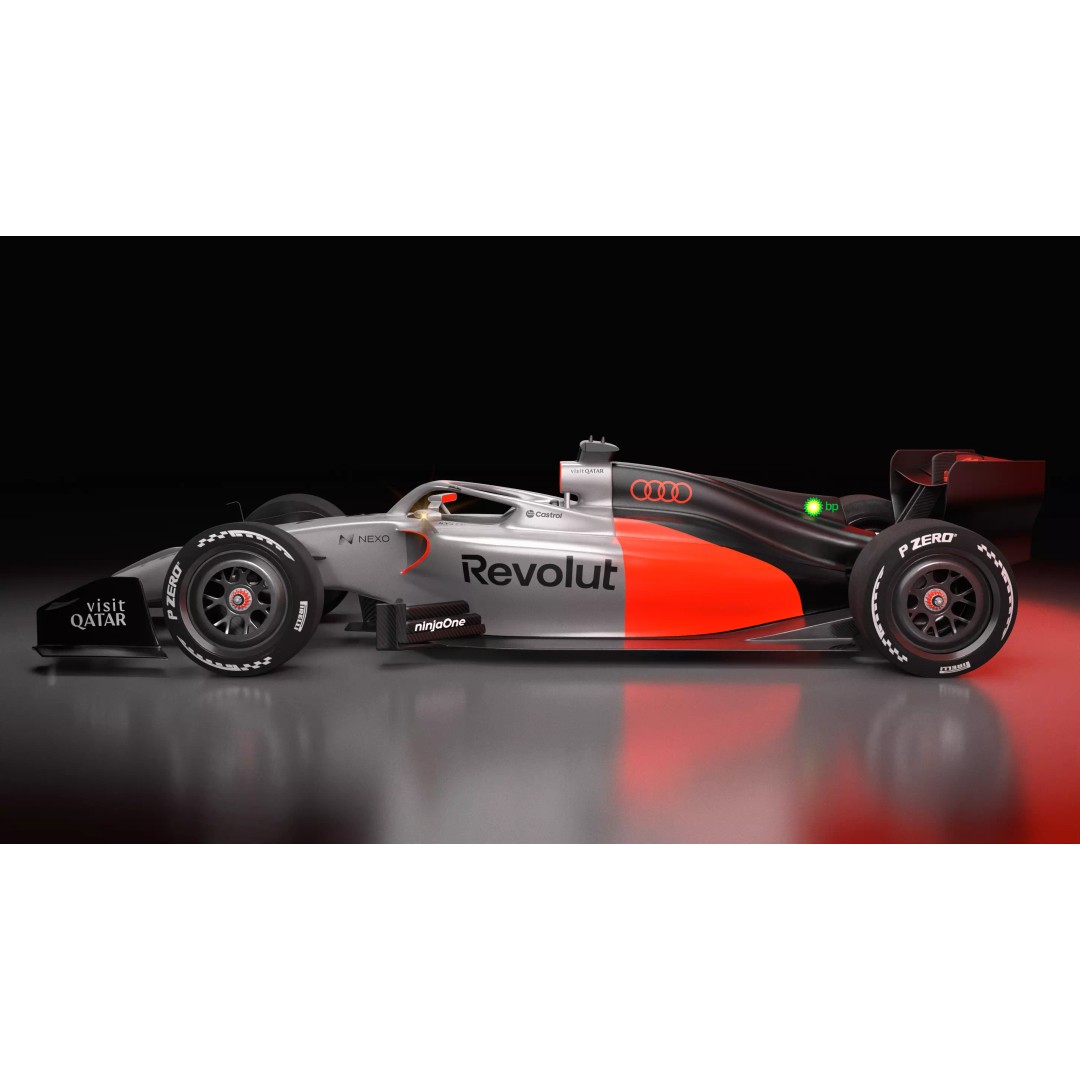 2026 Audi F1 Showcar 3D Model – Low Poly Racing Asset, PBR, FBX - View 4