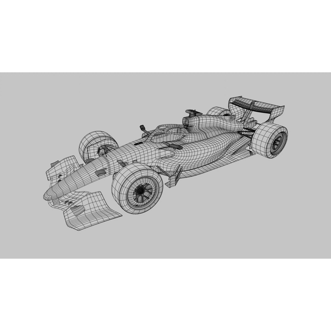 2026 Audi F1 Showcar 3D Model – Low Poly Racing Asset, PBR, FBX - View 8