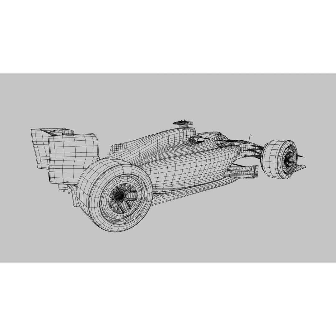 2026 Audi F1 Showcar 3D Model – Low Poly Racing Asset, PBR, FBX - View 9