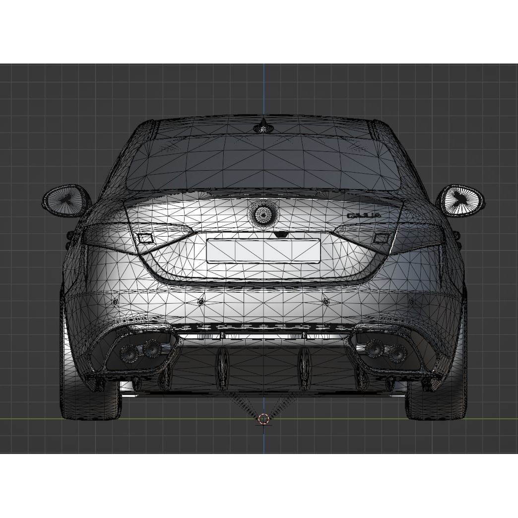 Alfa Romeo Giulia Quadrifoglio 3D Model – High Poly PBR Game Asset, FBX/OBJ/GLB - View 13