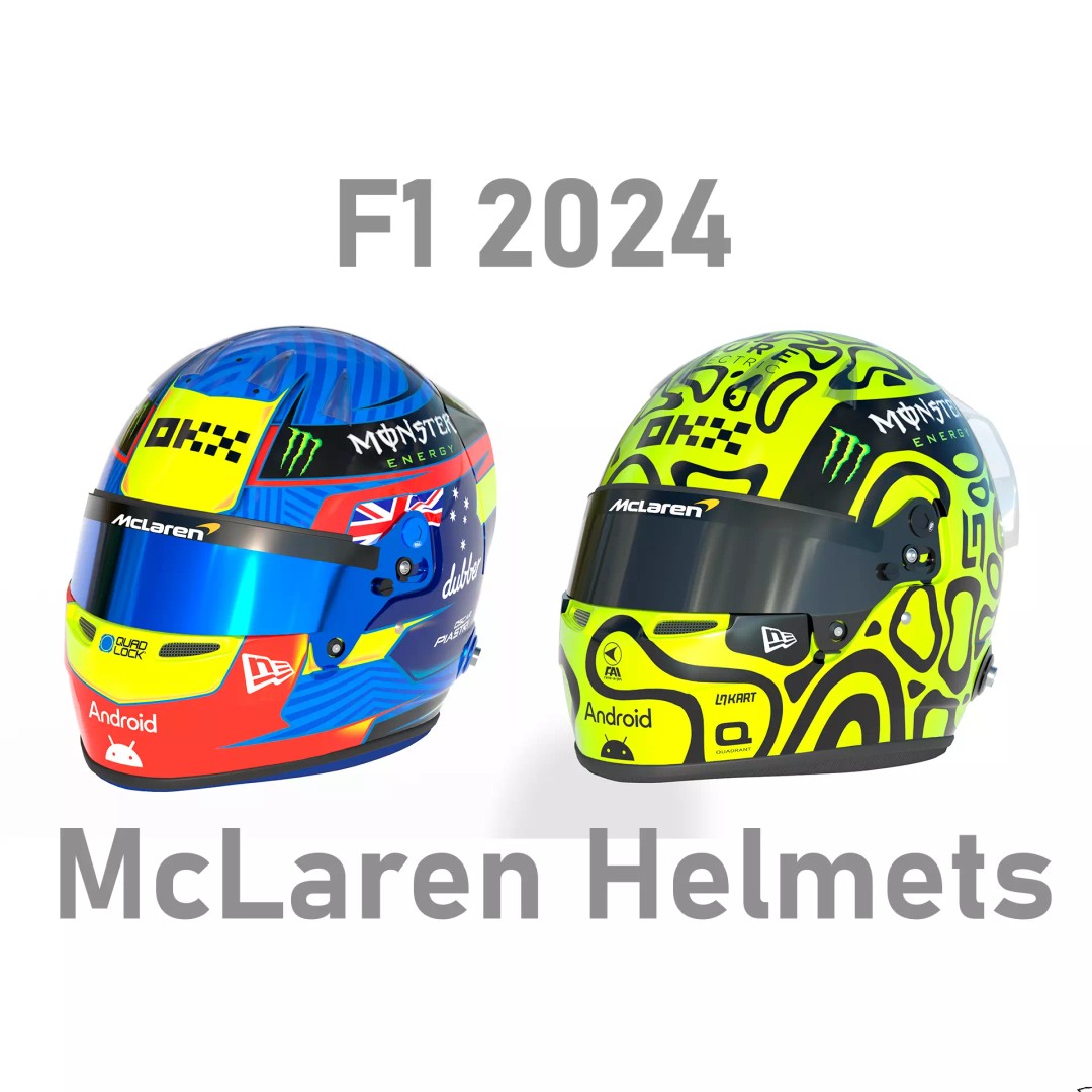 McLaren Helmet 3D Model – High Detail PBR Asset, FBX, OBJ - View 2