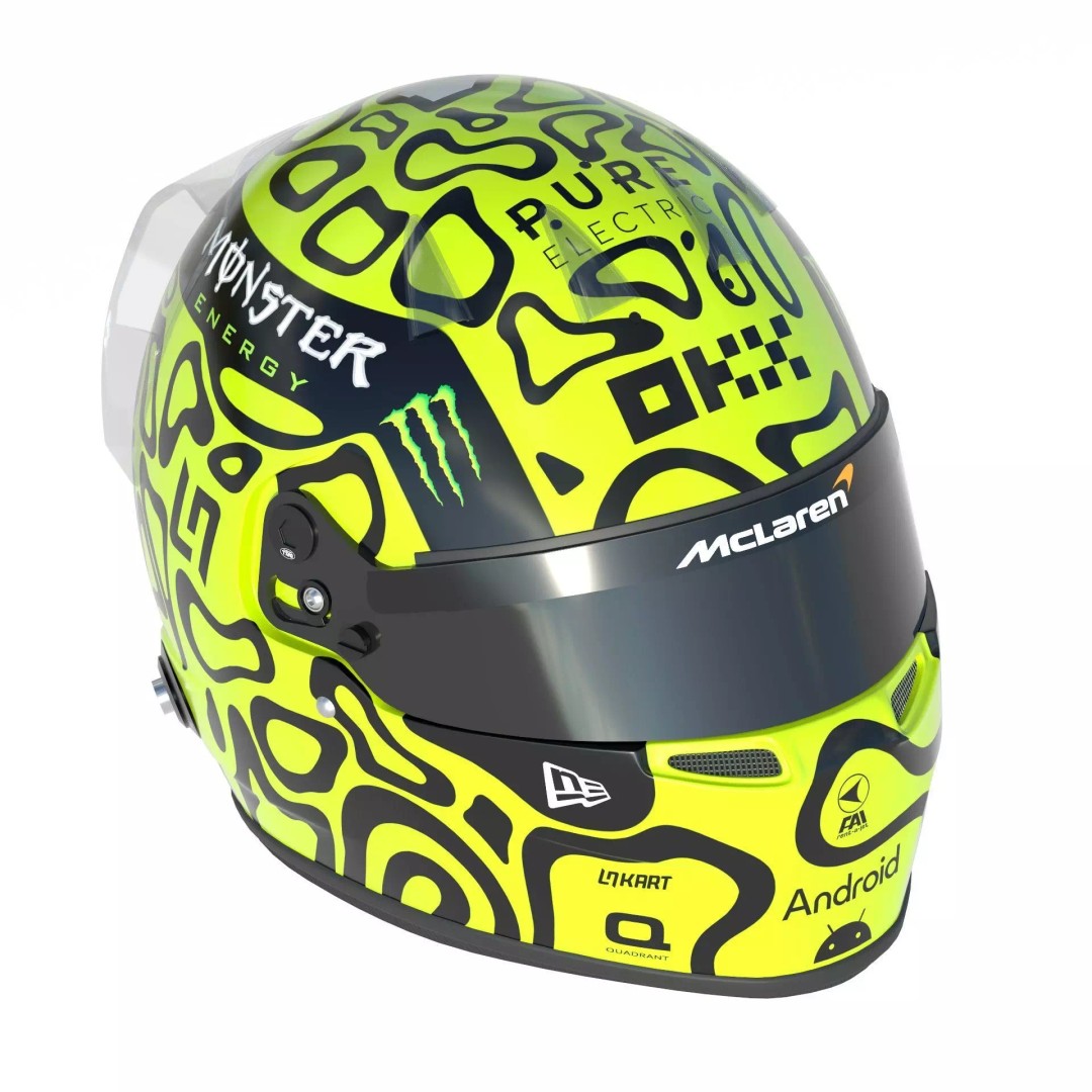 McLaren Helmet 3D Model – High Detail PBR Asset, FBX, OBJ - View 27