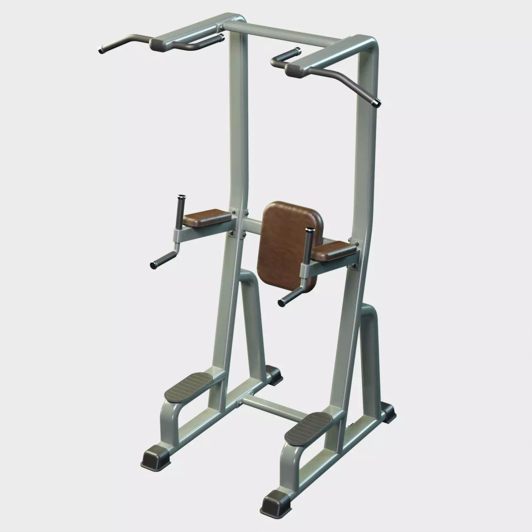 Power Tower Dip Station 3D Model – Low Poly PBR Game Asset, FBX, OBJ - View 2
