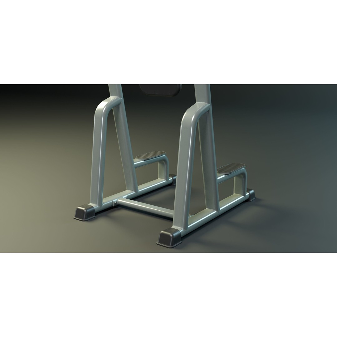 Power Tower Dip Station 3D Model – Low Poly PBR Game Asset, FBX, OBJ - View 9