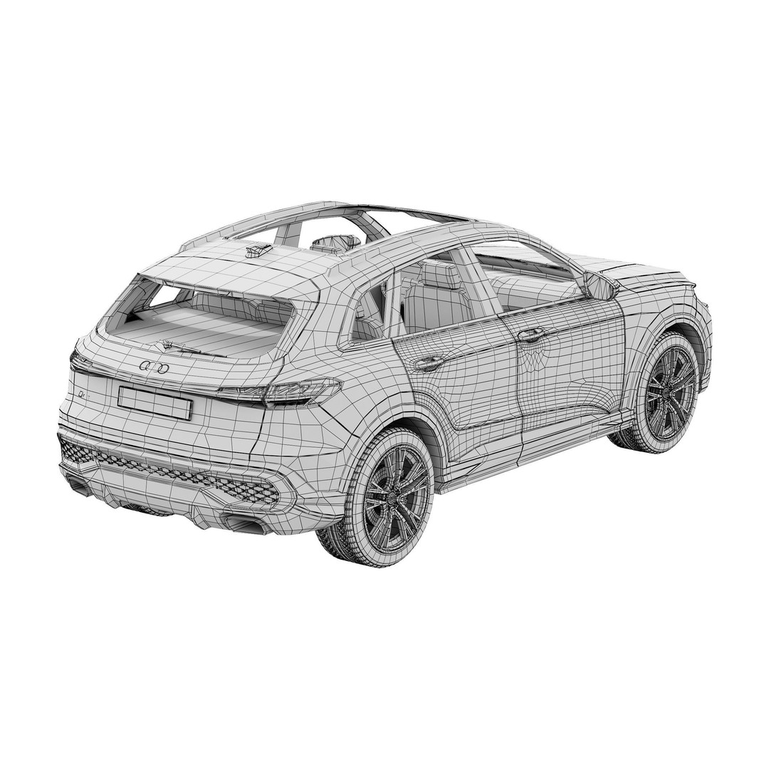 Audi Q5 2025 3D Model – High Poly SUV Asset, FBX, PBR Textures