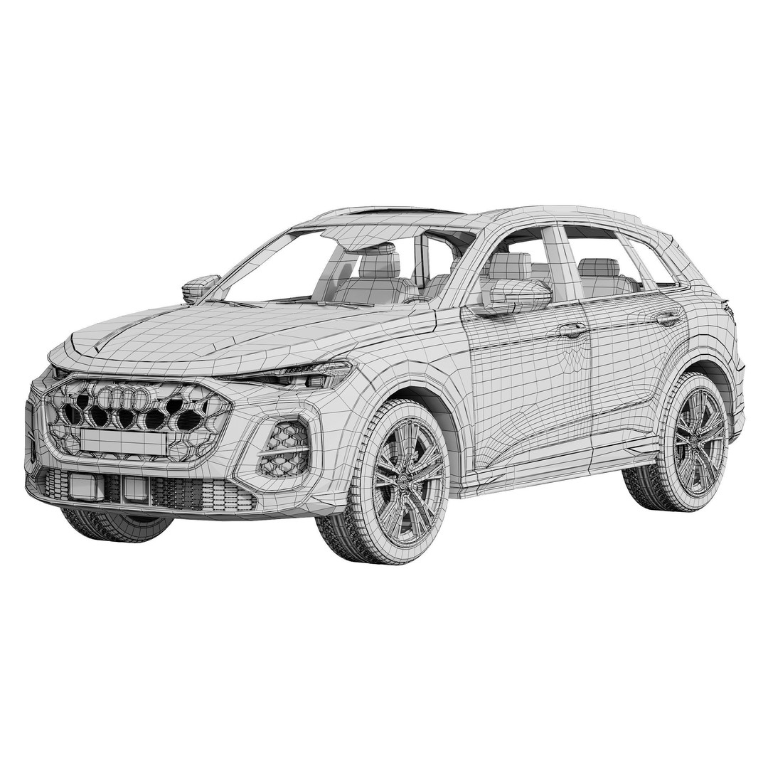 Audi Q5 2025 3D Model – High Poly SUV Asset, FBX, PBR Textures - View 15