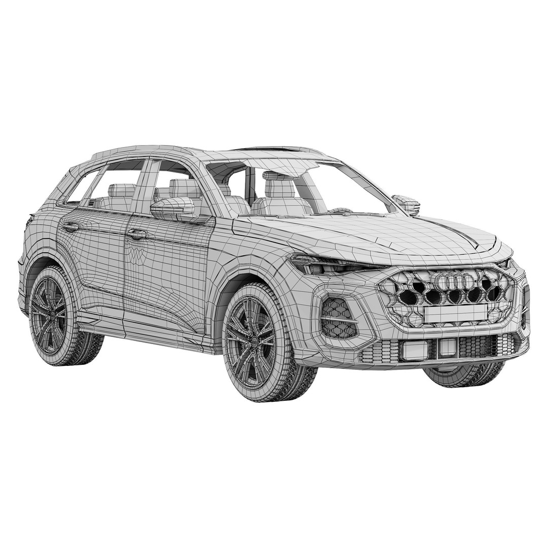 Audi Q5 2025 3D Model – High Poly SUV Asset, FBX, PBR Textures - View 16