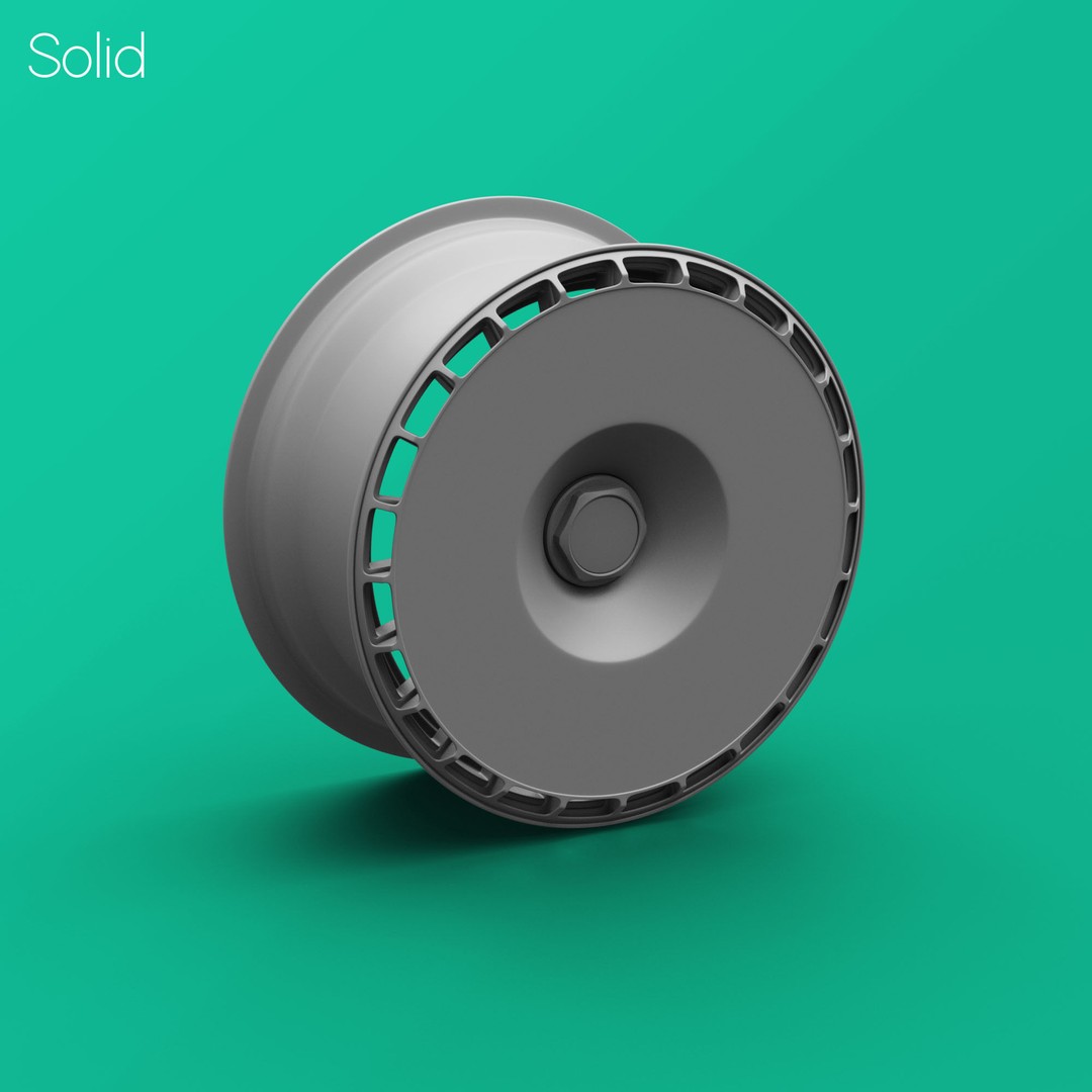 Rotiform Aerodisc Turbofan Rim 3D Model – High Poly Design Asset, FBX, OBJ - View 7
