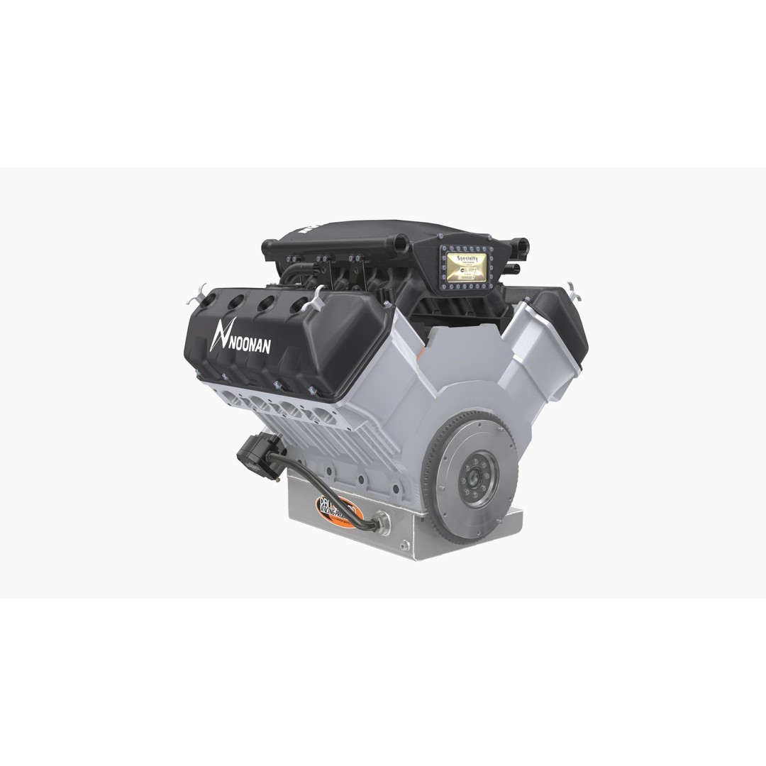 Noonan HEMI 4-8 Billet Engine 3D Model – Low Poly Game Ready, FBX - View 5