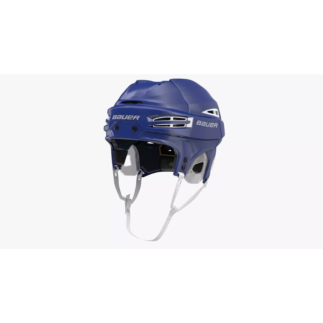 Bauer Re-Akt 100 Blue Hockey Helmet 3D Model – Low Poly PBR Asset, FBX - View 2