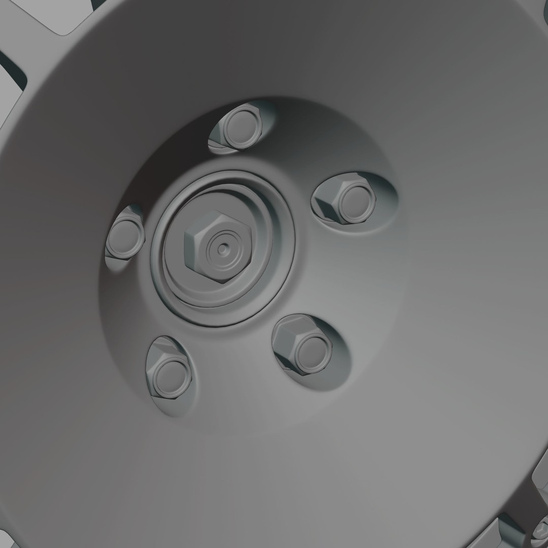 Ronal Racing Wheel 3D Model – High Poly PBR Asset, FBX, OBJ, Blender - View 11