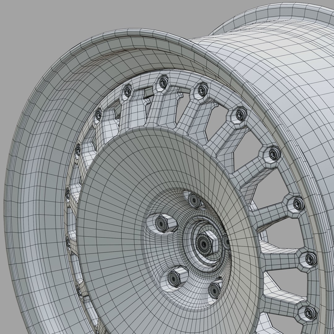 Ronal Racing Wheel 3D Model – High Poly PBR Asset, FBX, OBJ, Blender - View 13