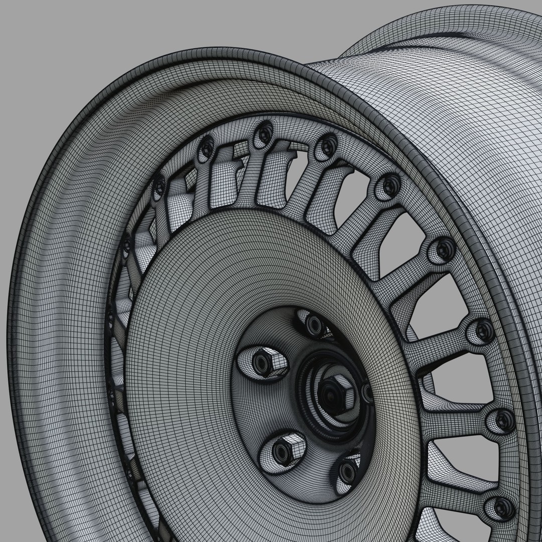 Ronal Racing Wheel 3D Model – High Poly PBR Asset, FBX, OBJ, Blender - View 14