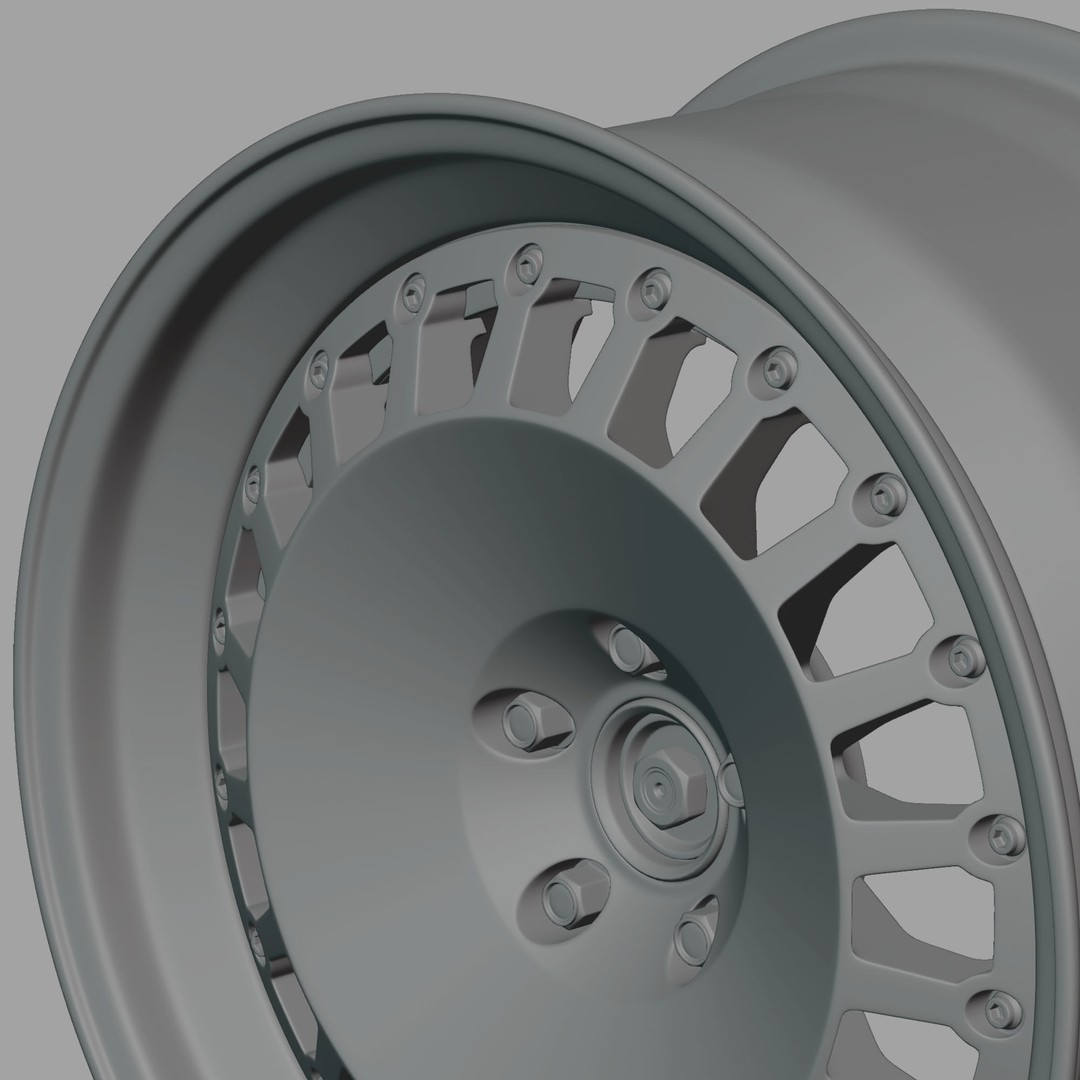 Ronal Racing Wheel 3D Model – High Poly PBR Asset, FBX, OBJ, Blender - View 15