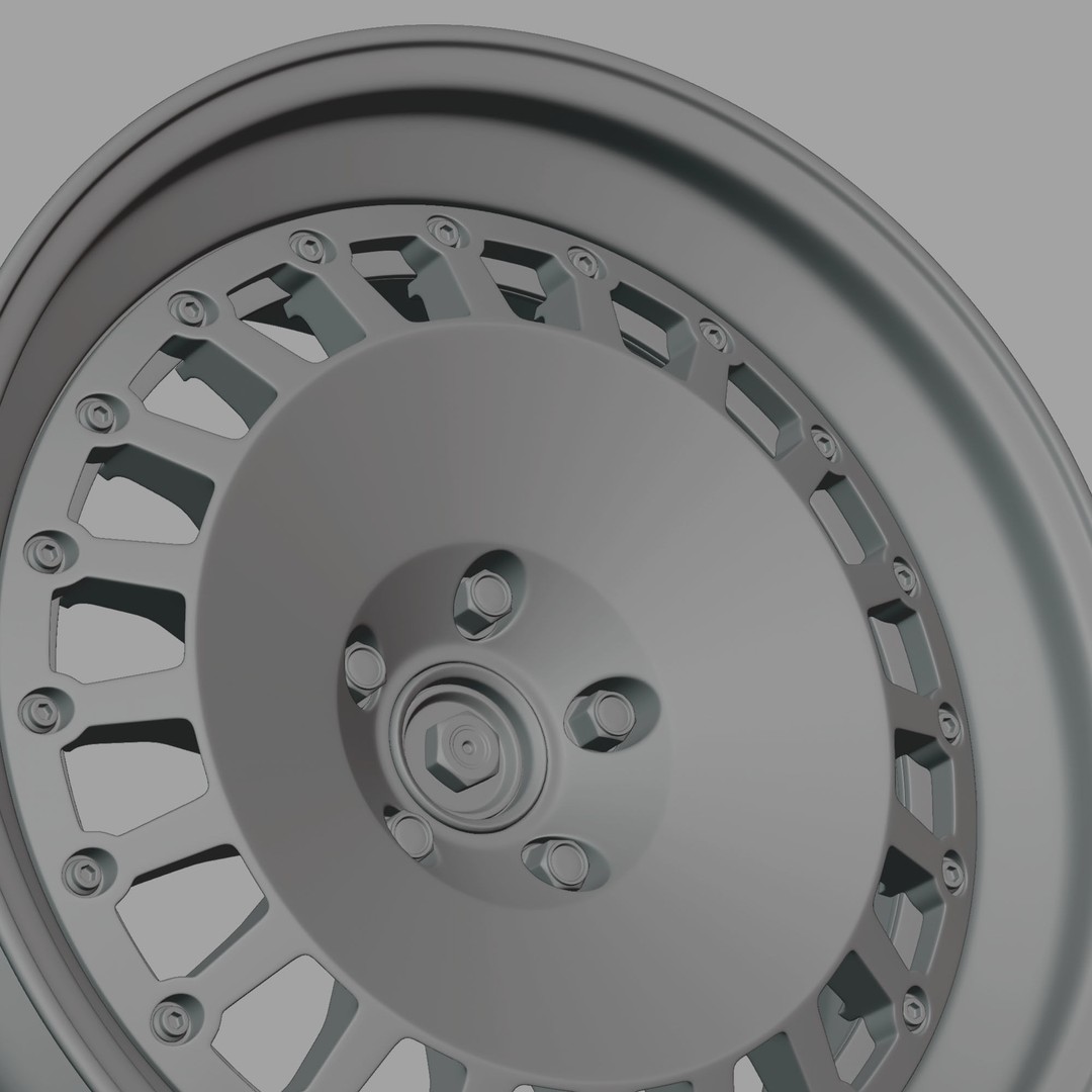 Ronal Racing Wheel 3D Model – High Poly PBR Asset, FBX, OBJ, Blender - View 19