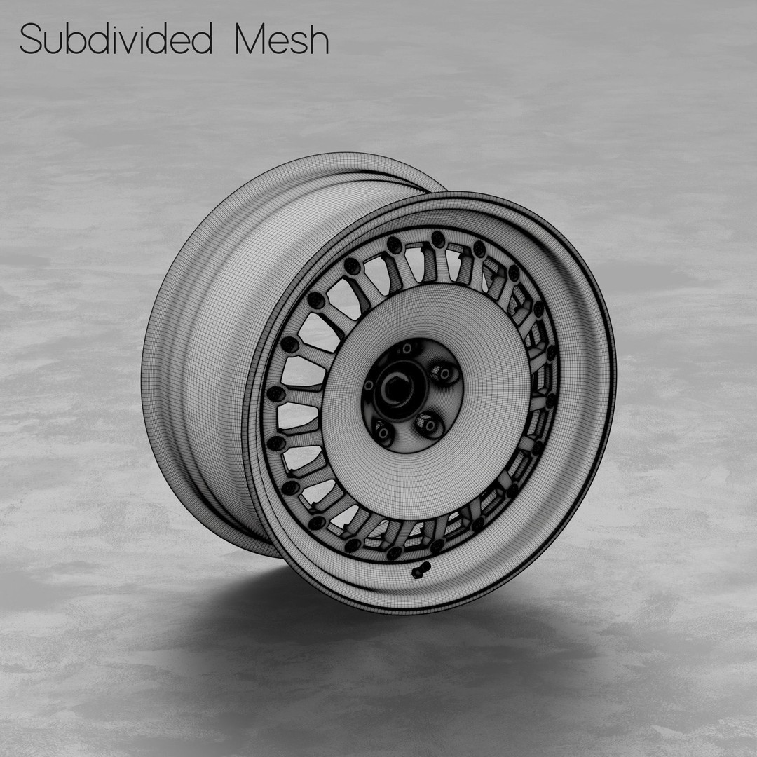 Ronal Racing Wheel 3D Model – High Poly PBR Asset, FBX, OBJ, Blender - View 4