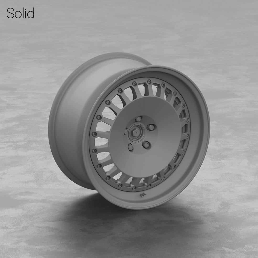 Ronal Racing Wheel 3D Model – High Poly PBR Asset, FBX, OBJ, Blender - View 5