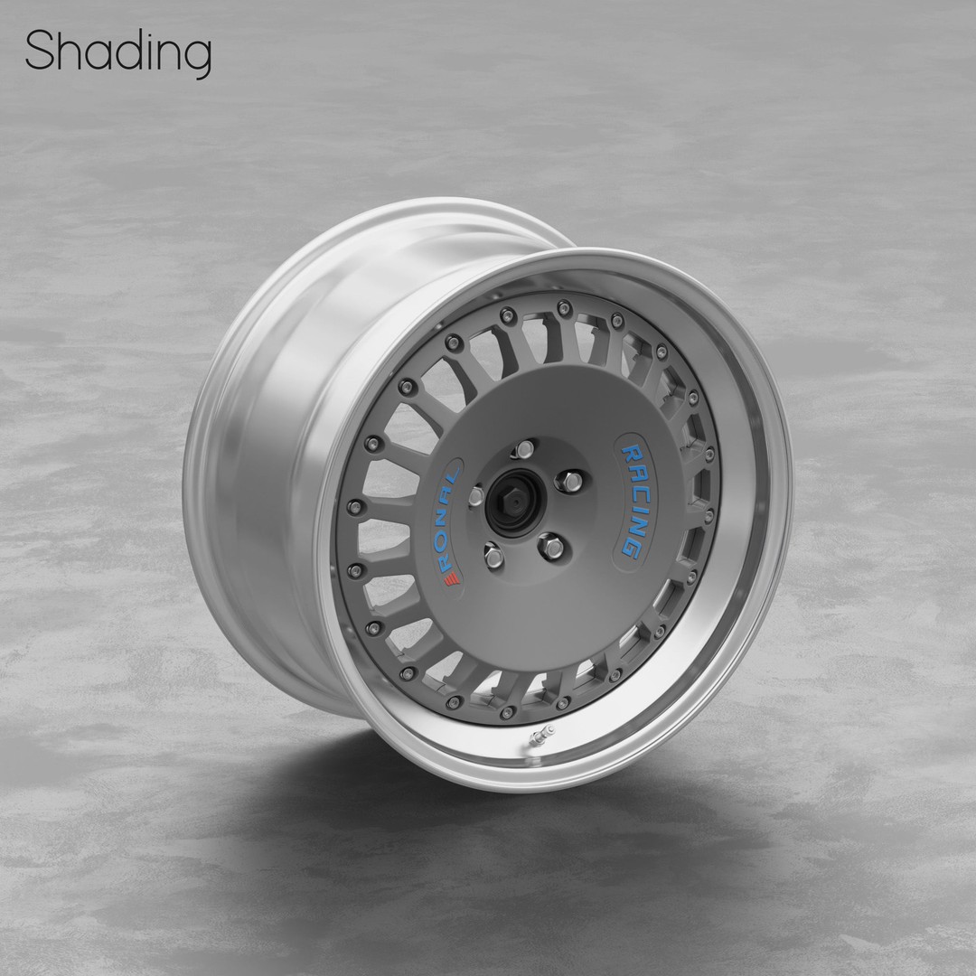 Ronal Racing Wheel 3D Model – High Poly PBR Asset, FBX, OBJ, Blender - View 6