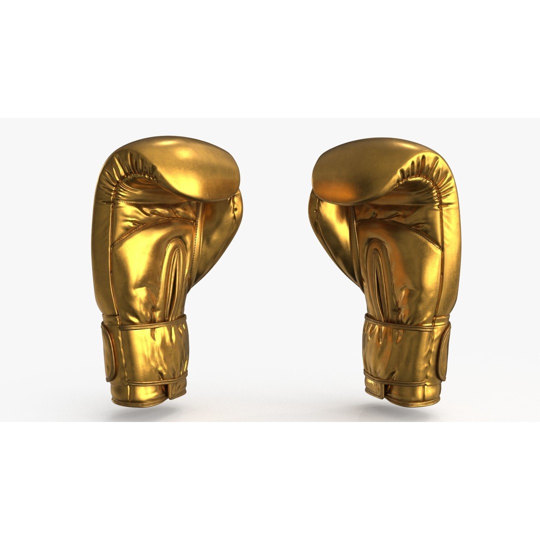 Boxing Gloves 3D Model – Low Poly Game Asset, PBR, FBX, OBJ - View 11