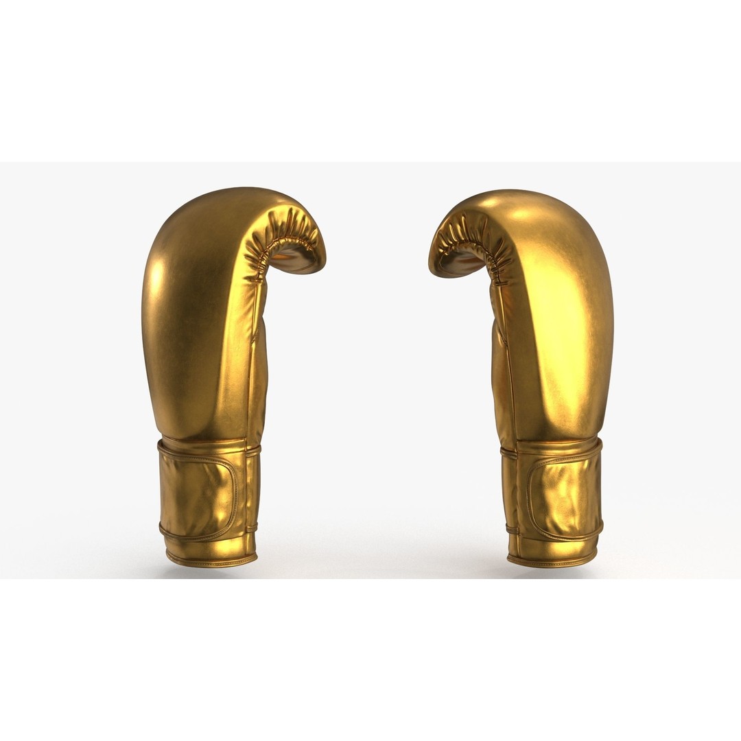 Boxing Gloves 3D Model – Low Poly Game Asset, PBR, FBX, OBJ - View 12