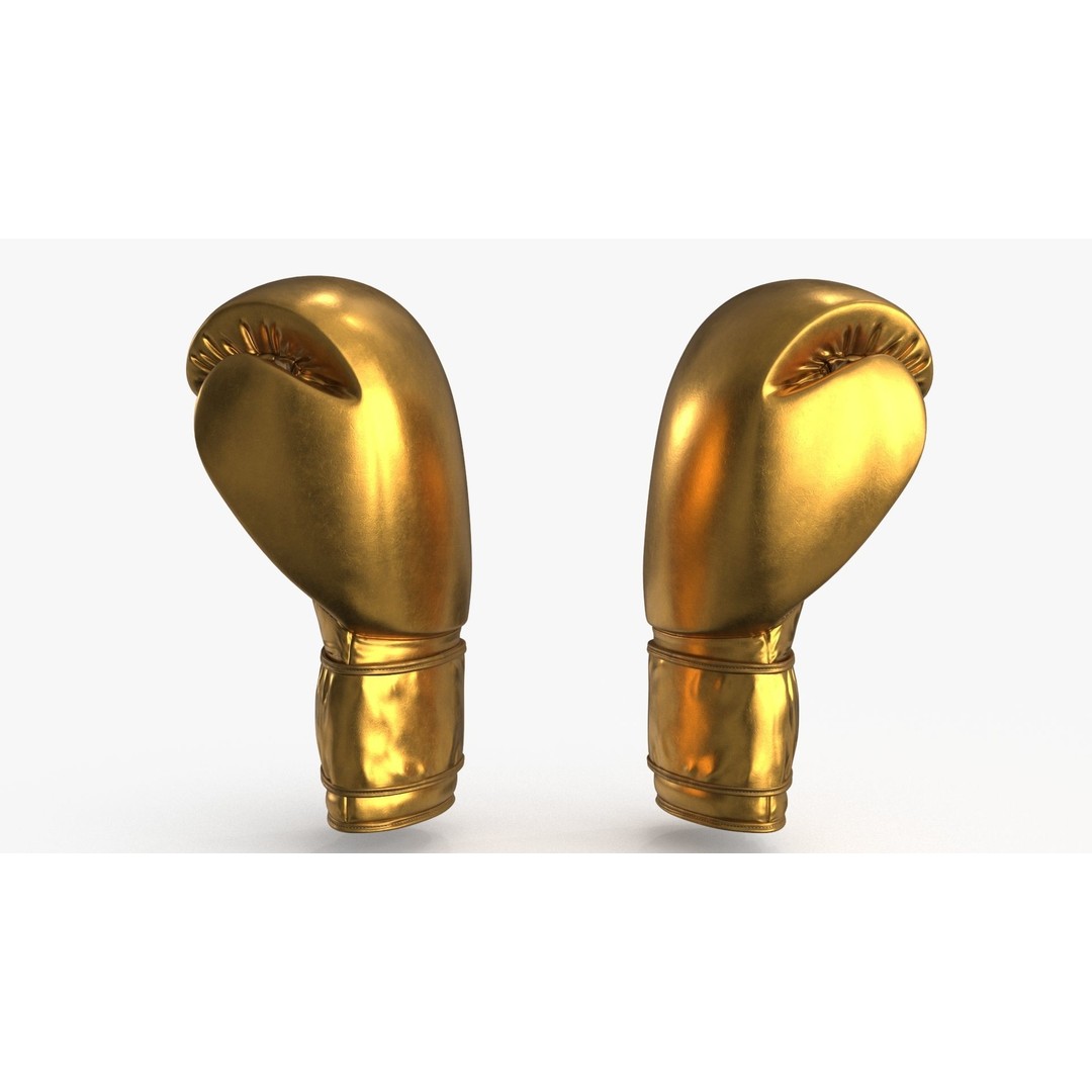 Boxing Gloves 3D Model – Low Poly Game Asset, PBR, FBX, OBJ - View 14