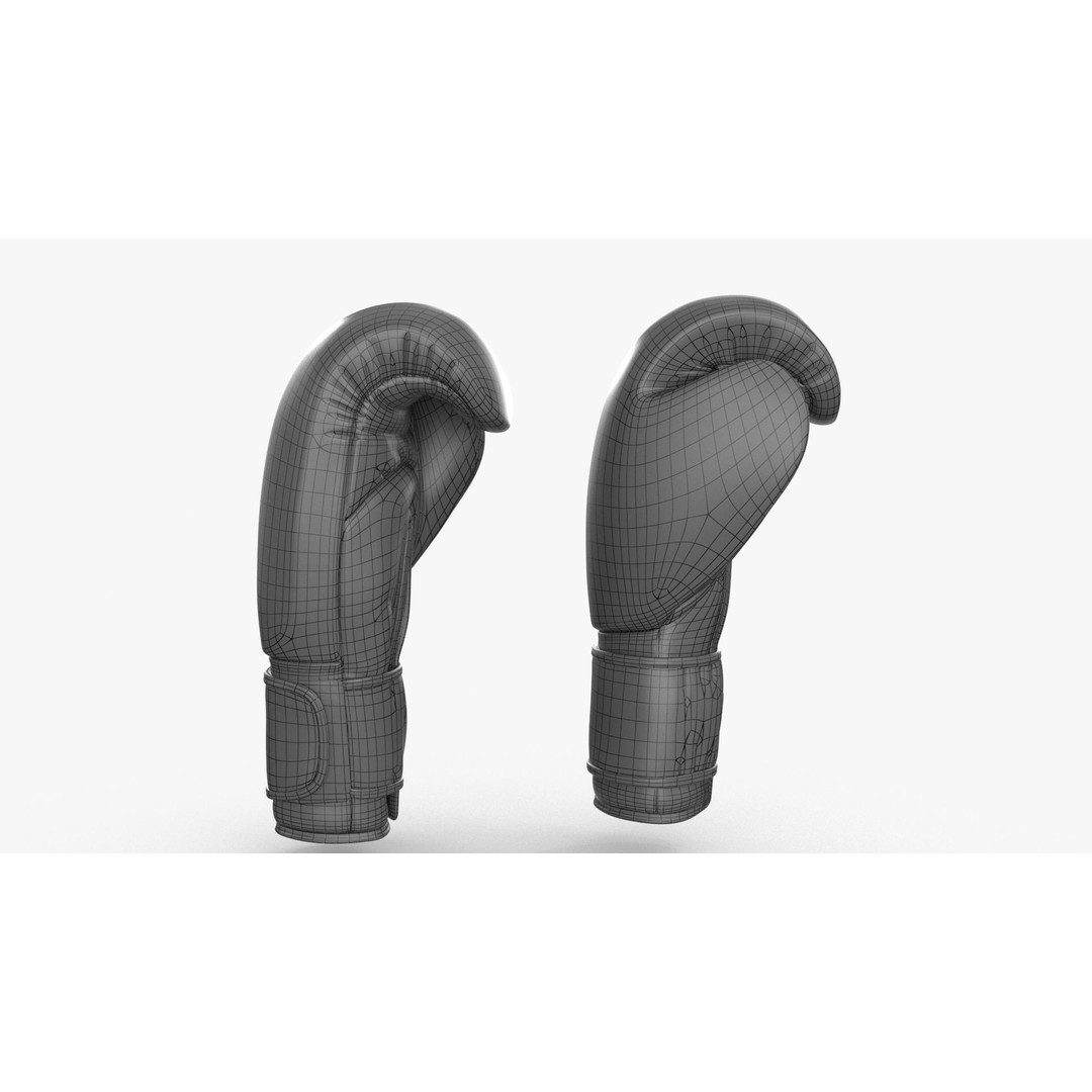 Boxing Gloves 3D Model – Low Poly Game Asset, PBR, FBX, OBJ - View 8
