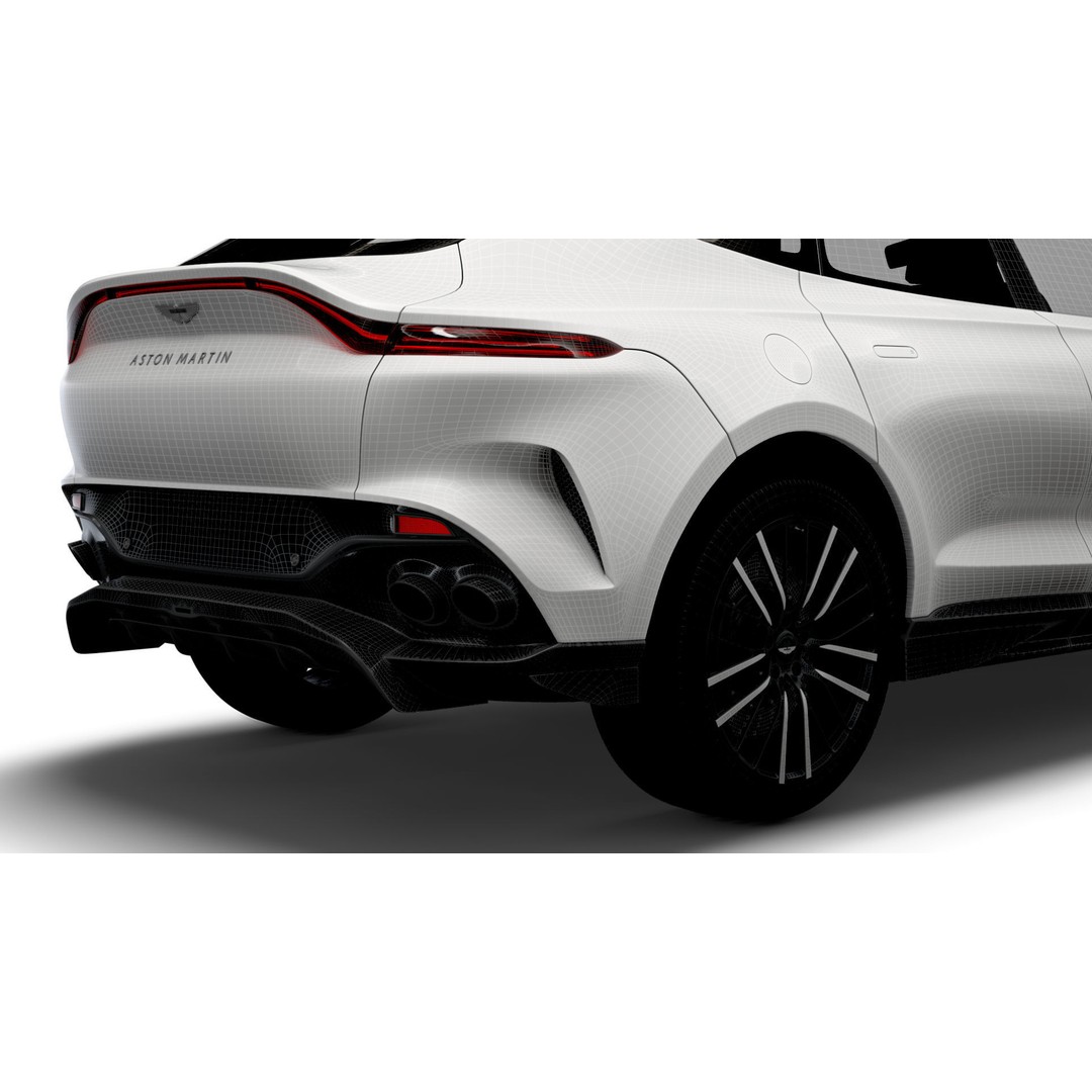 Aston Martin DBX 707 3D Model – High Poly SUV Asset, FBX, OBJ