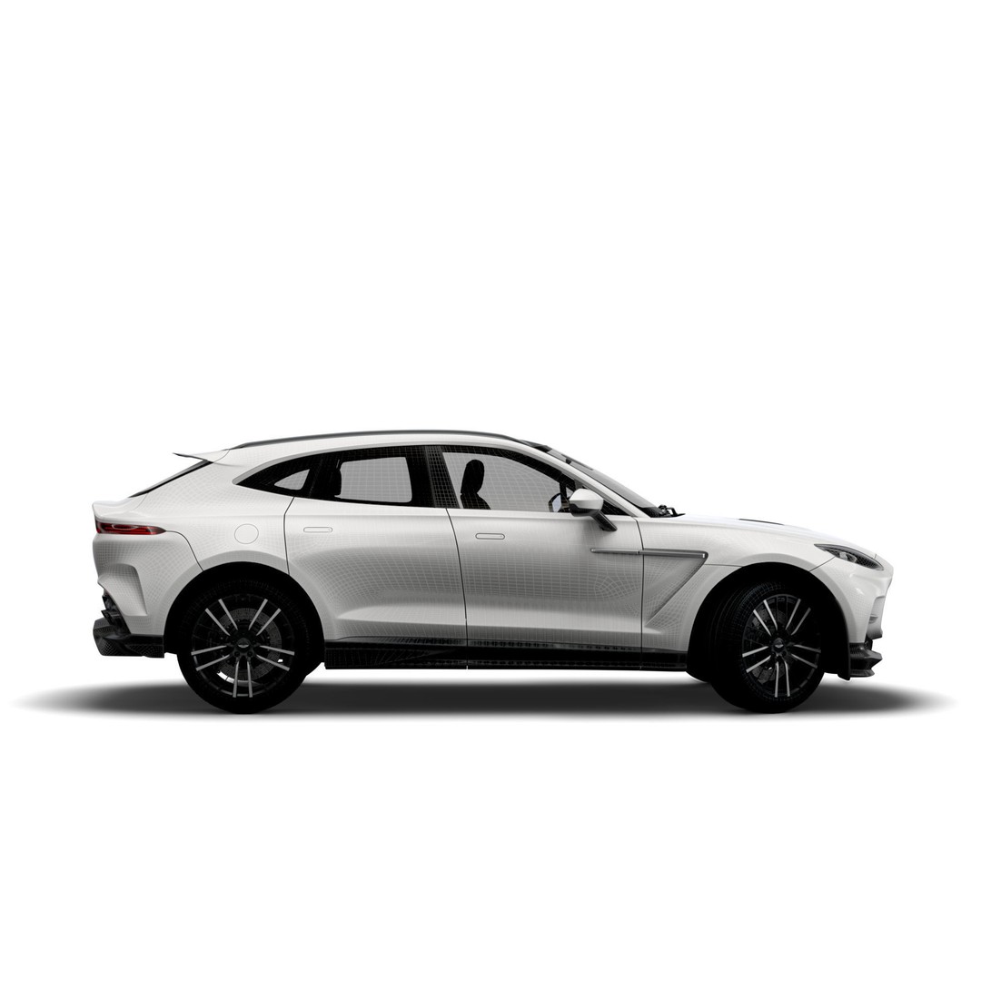 Aston Martin DBX 707 3D Model – High Poly SUV Asset, FBX, OBJ - View 15