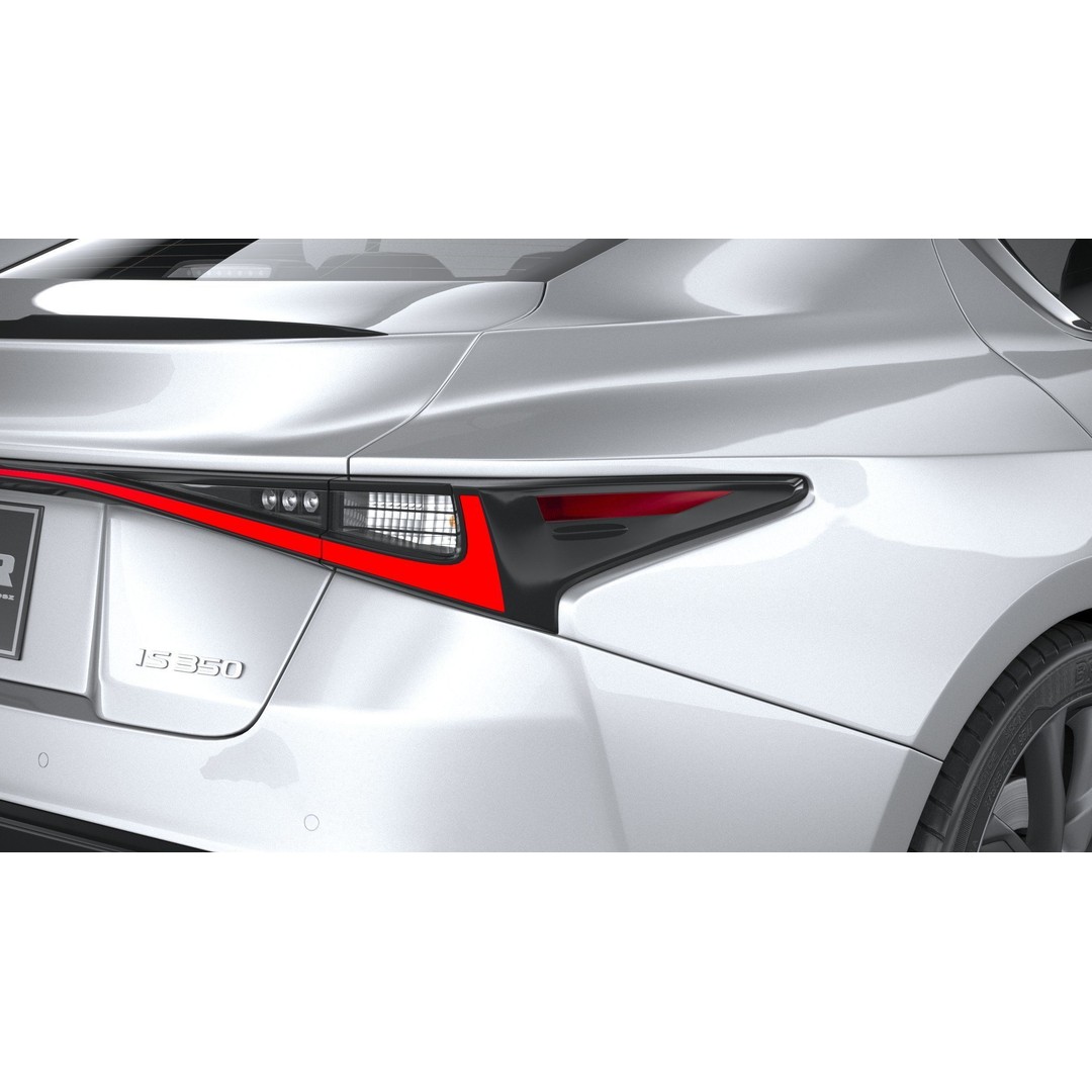Lexus IS F-Sport 2021 3D Model – High Poly Car Asset, FBX, OBJ - View 20